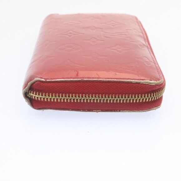 LOUIS VUITTON Monogram Vernis Zippy Wallet Long Wallet Red - Picture 5 of 15